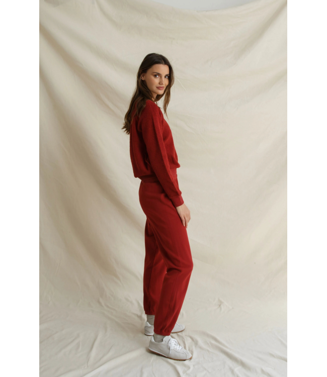Ziggy Inside Out Fleece- Ruby Red