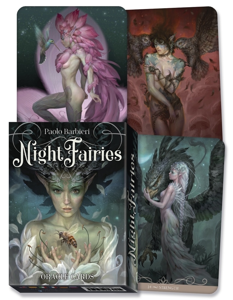 Barbieri Night Fairies Oracle Cards - Lavender and Sage