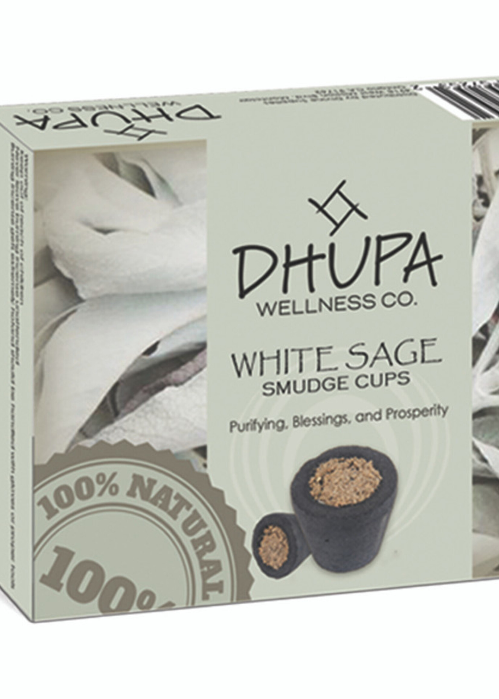 WHITE SAGE SMUDGE CUPS 6PC