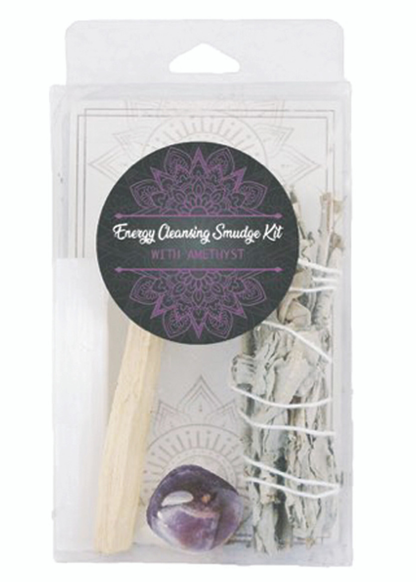 Energy Cleansing Smudge Kit with Amethyst