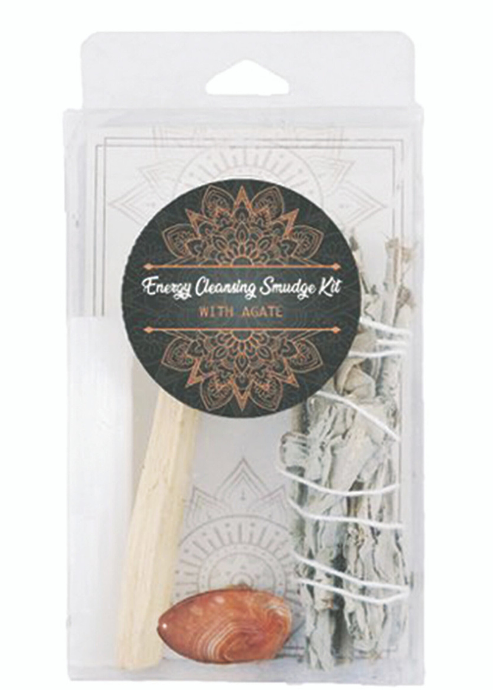 Energy Cleansing Smudge Kit with Agate