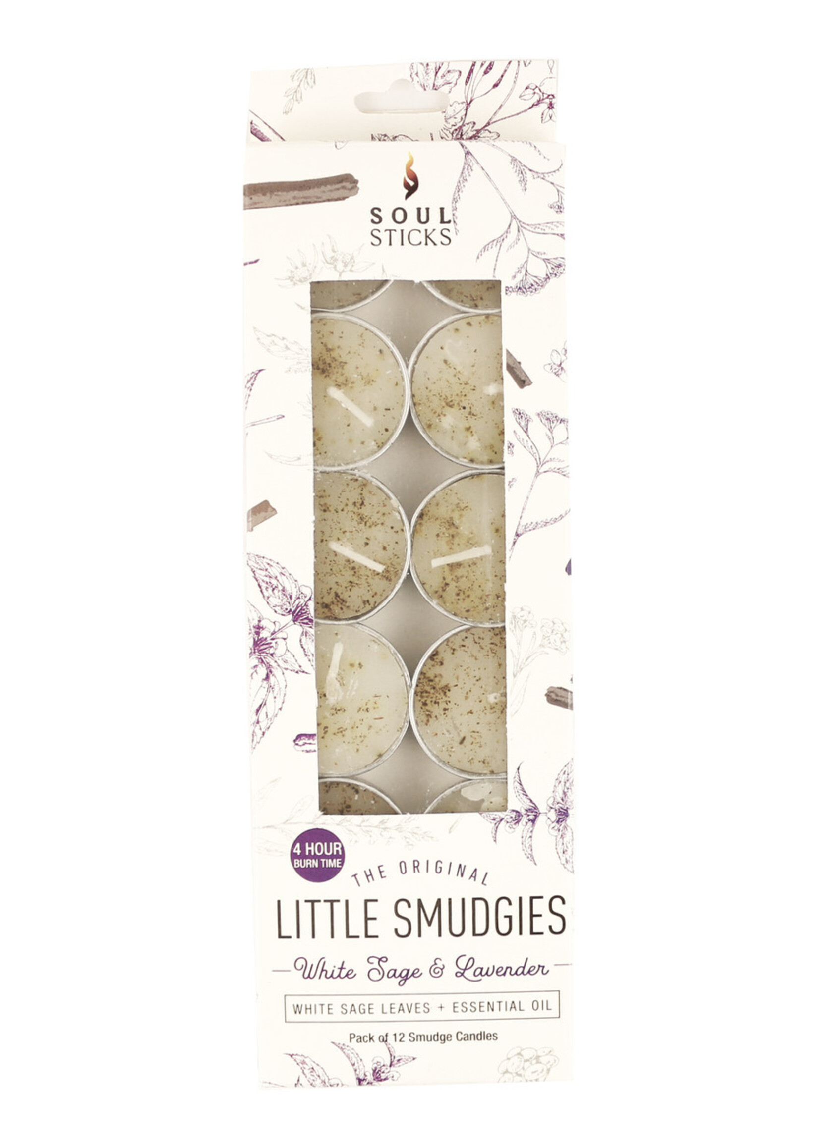 White Sage & Lavender Little Smudge candles