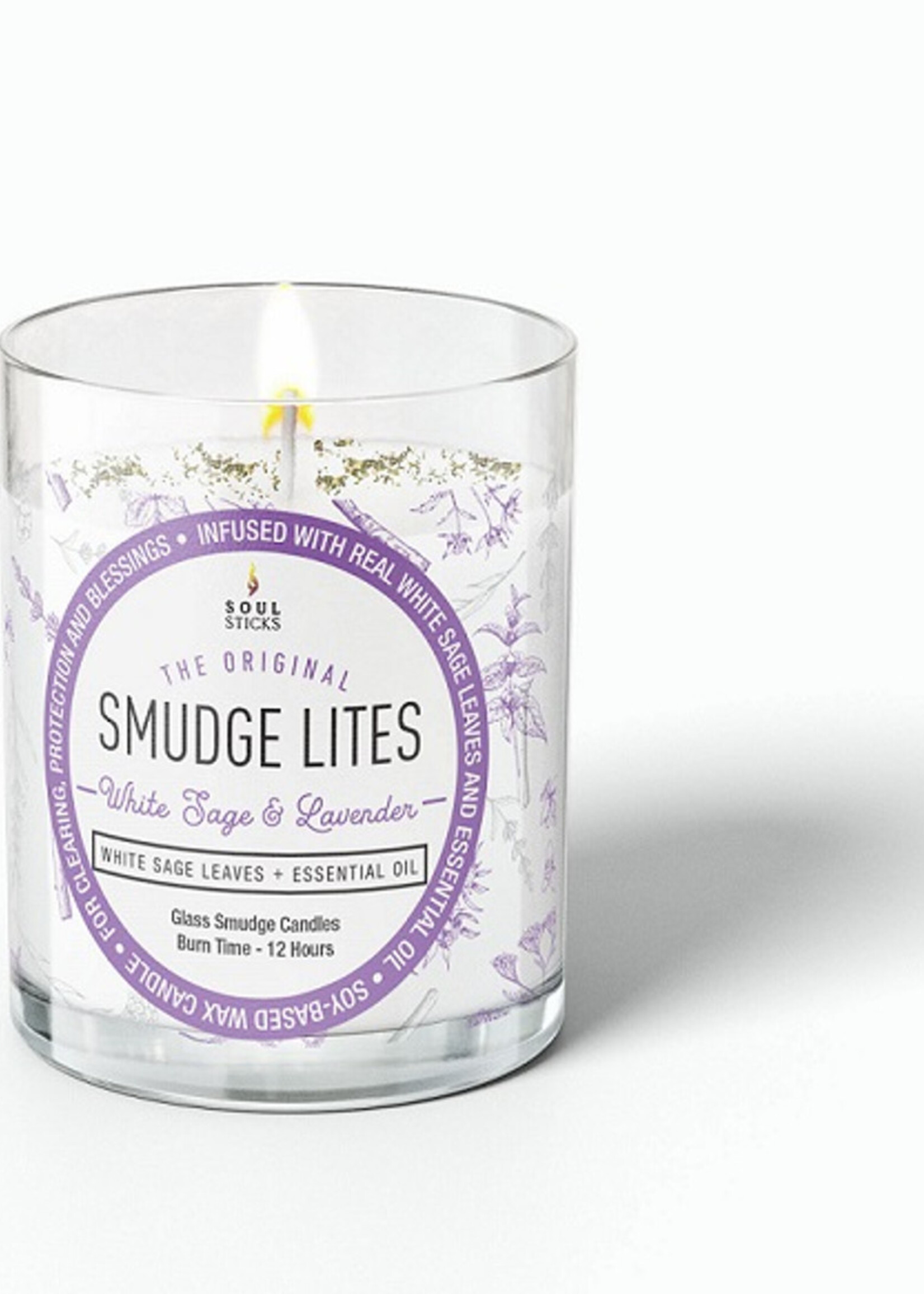 White Sage & Lavender Votive Smudge Candle