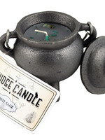 Cast Iron Cauldron with White Sage Smudge Candle 4"