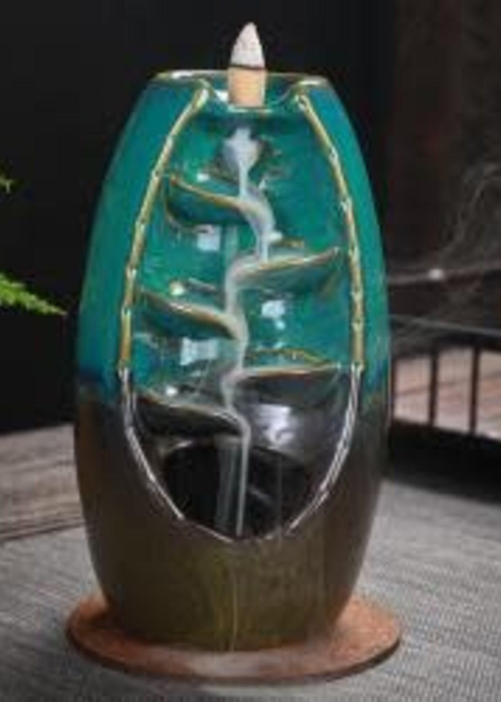 Waterfall Ceramic Backflow Burner