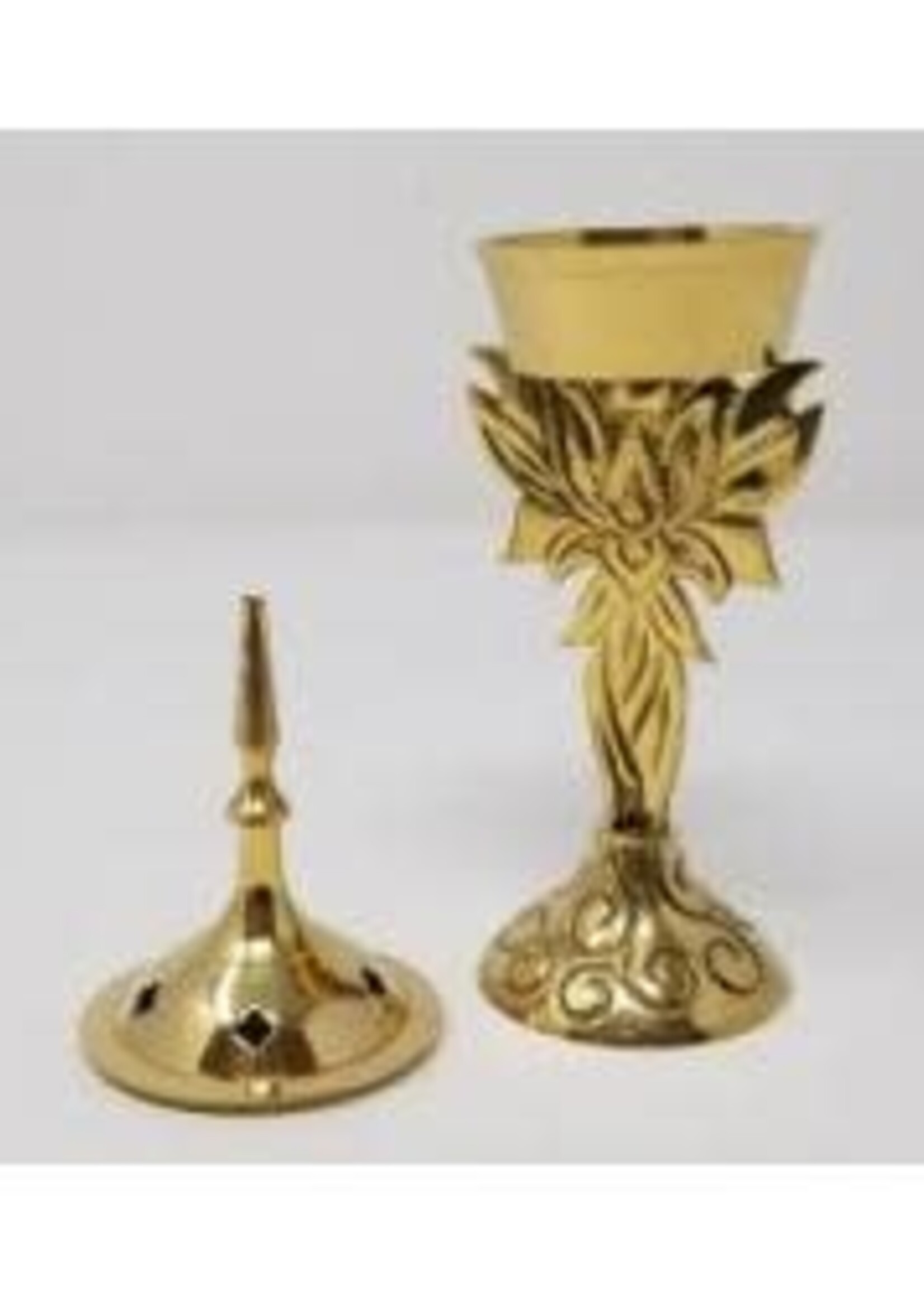 Lotus Brass Resin/Incense Burner