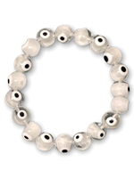 Evil Eye Bracelet White
