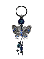 Evil Eye Metal Butterfly Keychain
