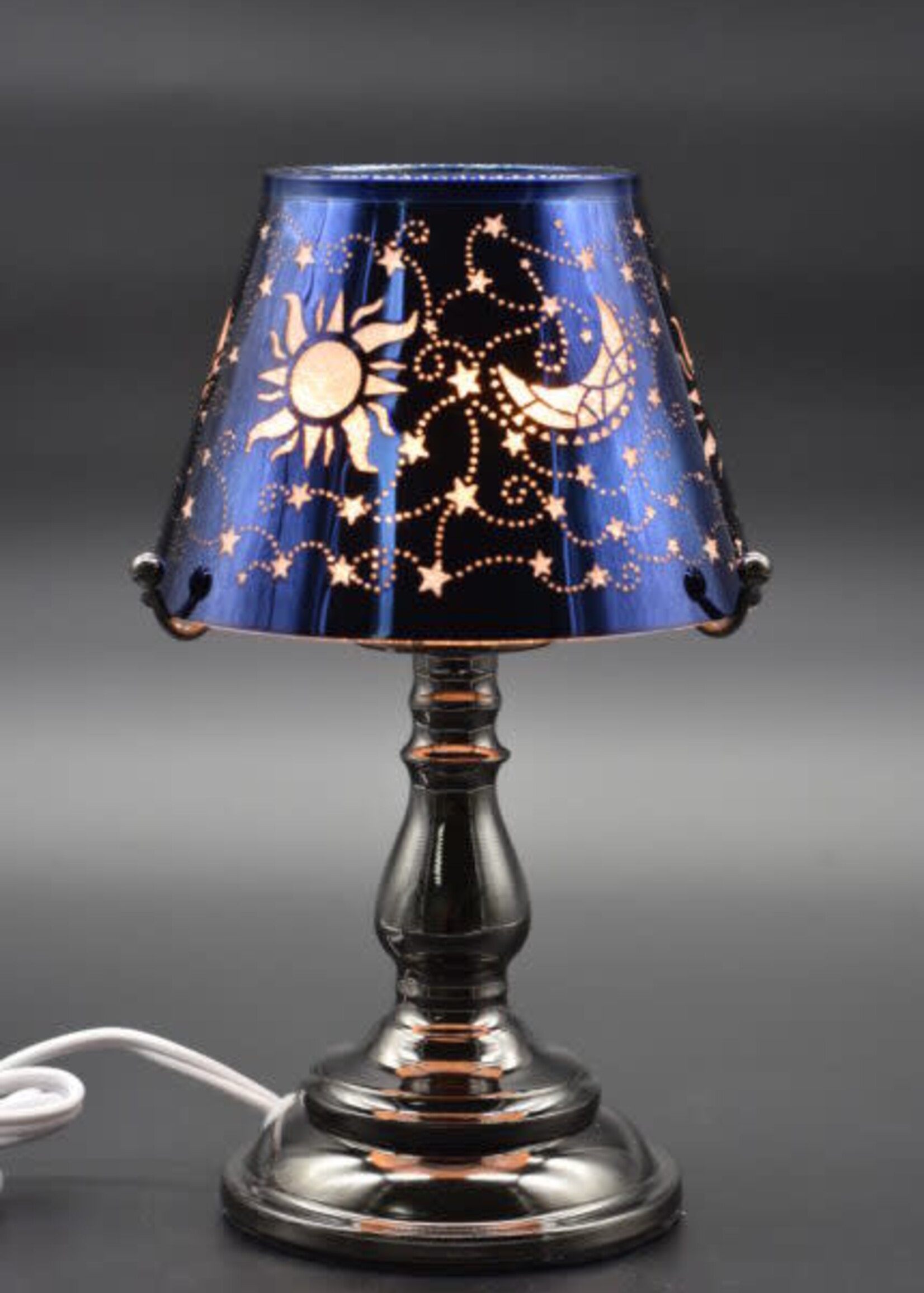 Sun & Moon Electric Aroma Warmer Lamp Blue