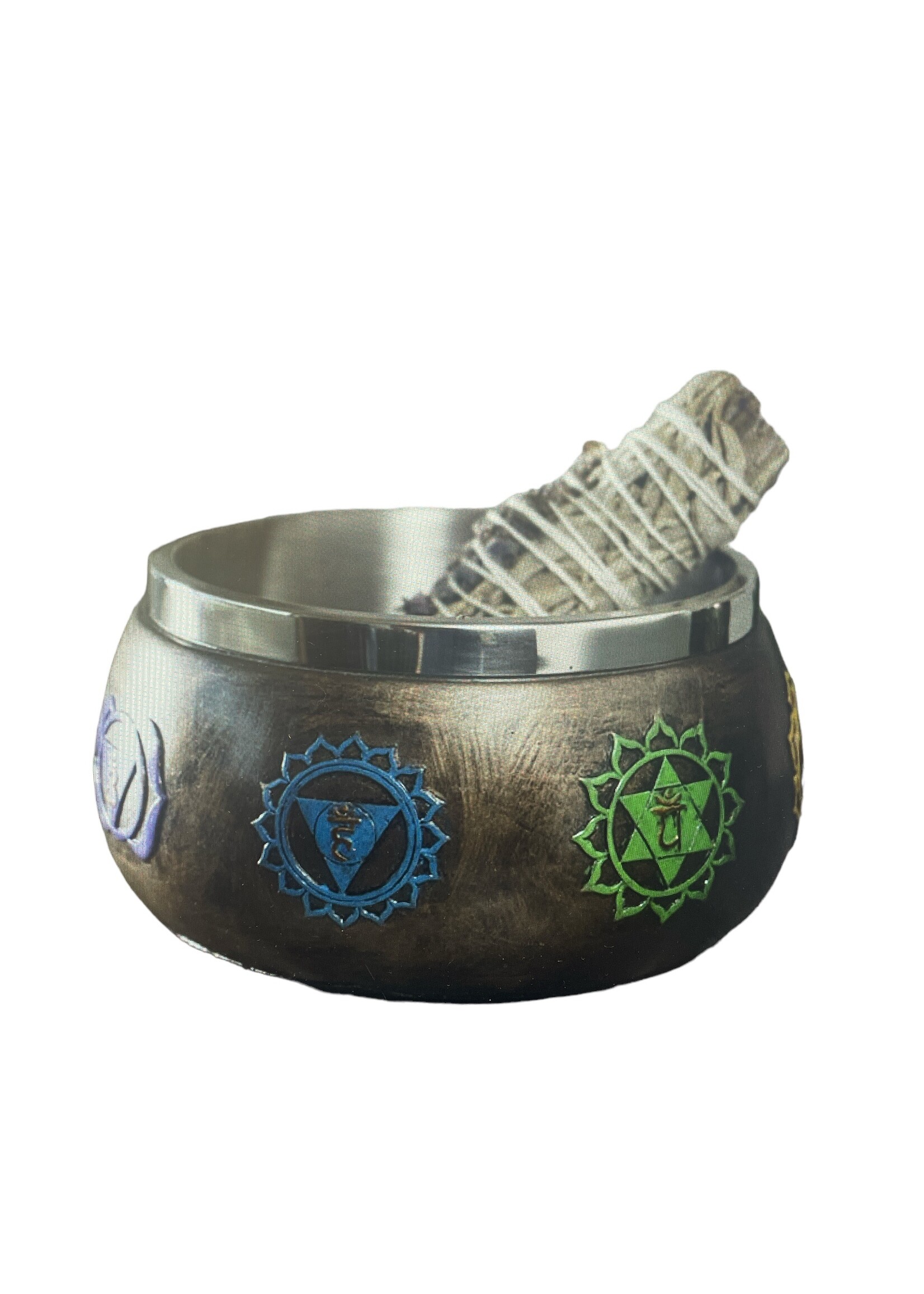 Seven Chakras Smudge Bowl