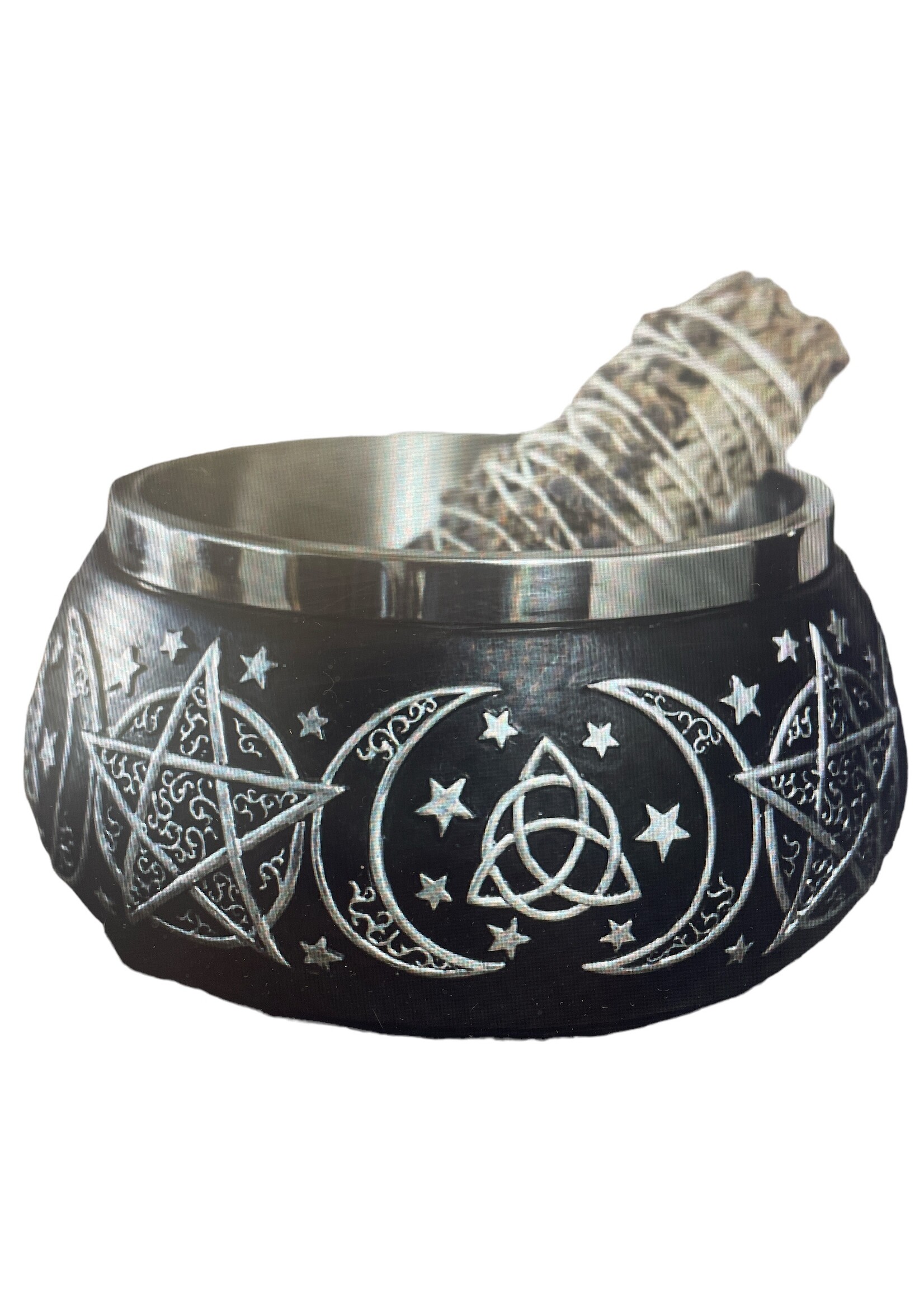 Triple Moon Smudge Bowl
