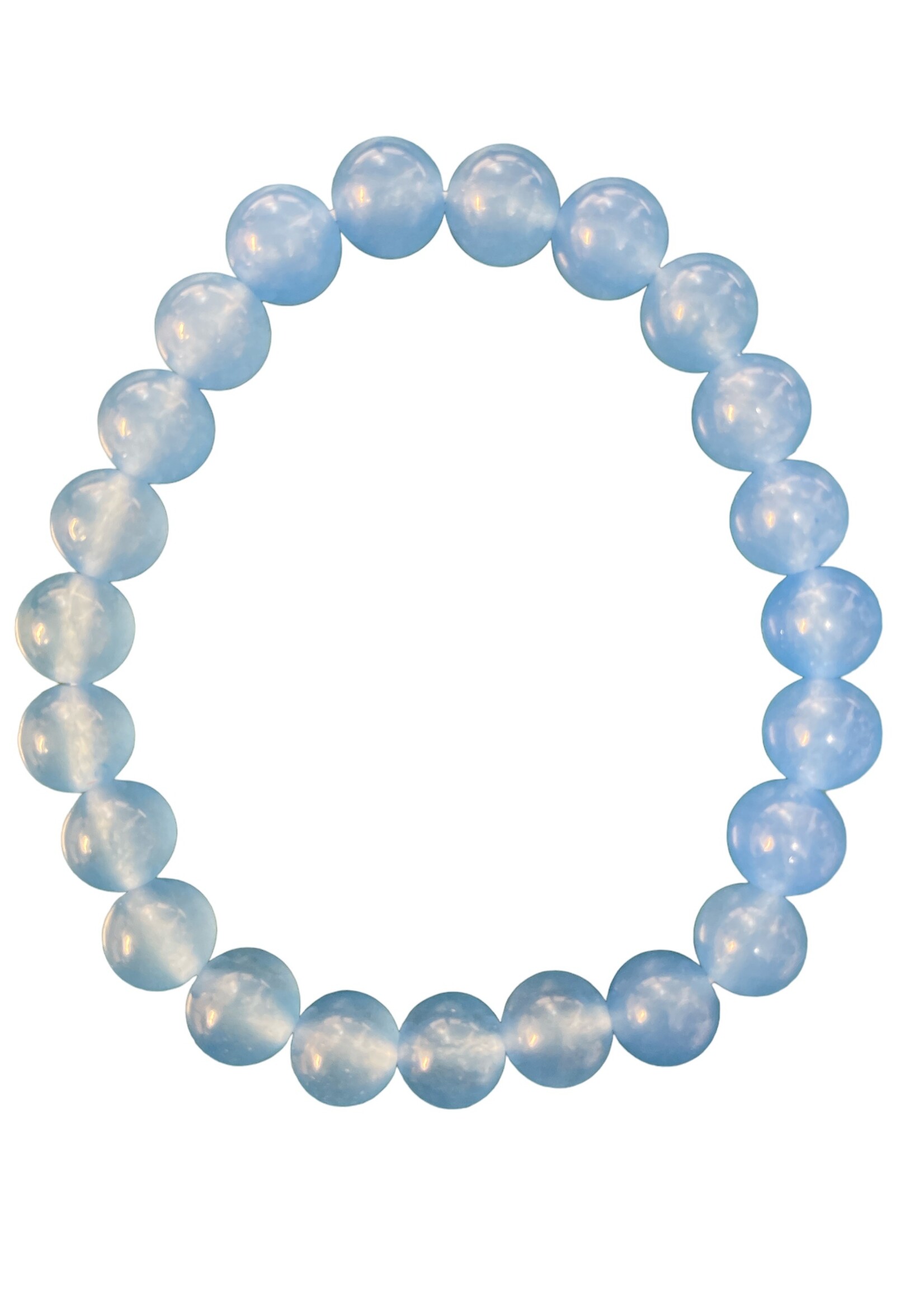 Blue Chalcedony Bracelet 6 mm