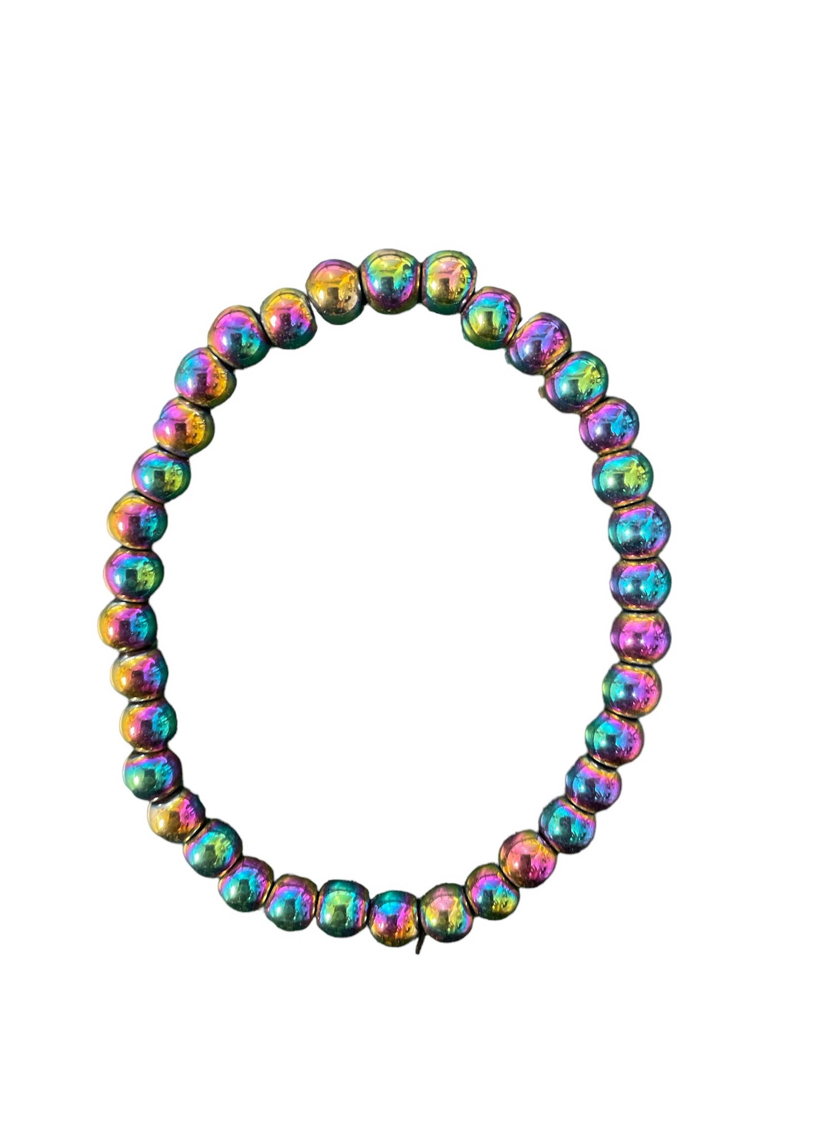 Rainbow Hematite Bracelet 4 mm