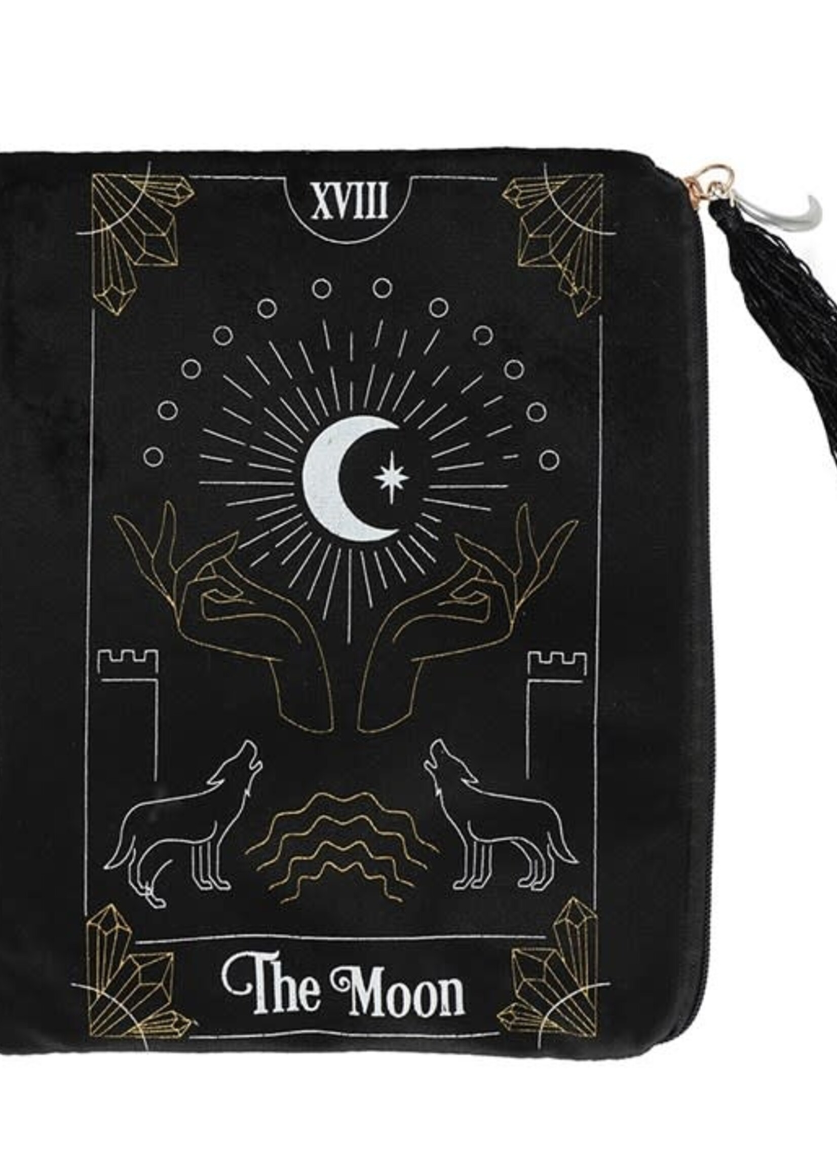 The Moon Tarot card Zipper bag