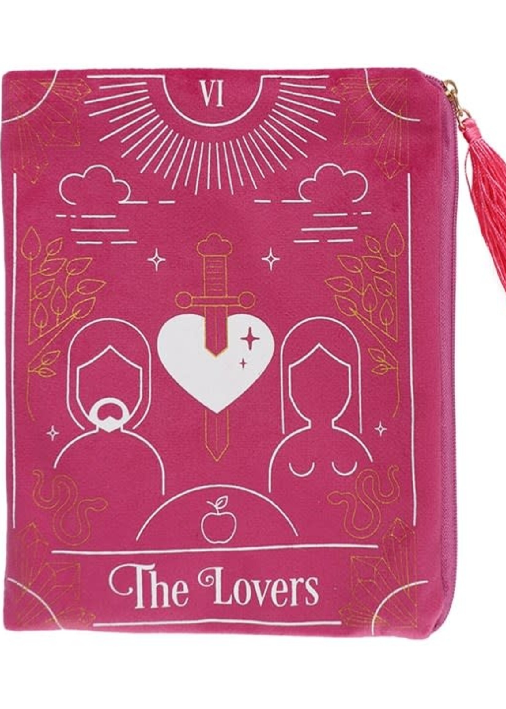 LOVERS TAROT CARD ZIPPERED BAG