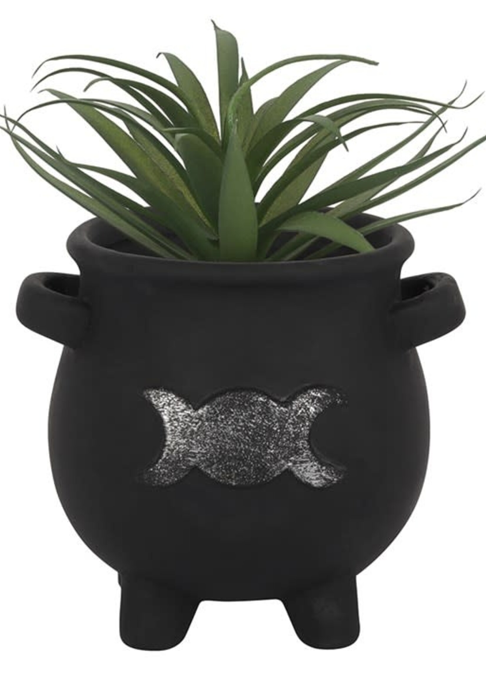 Terracotta Triple Moon Cauldron Plant Pot