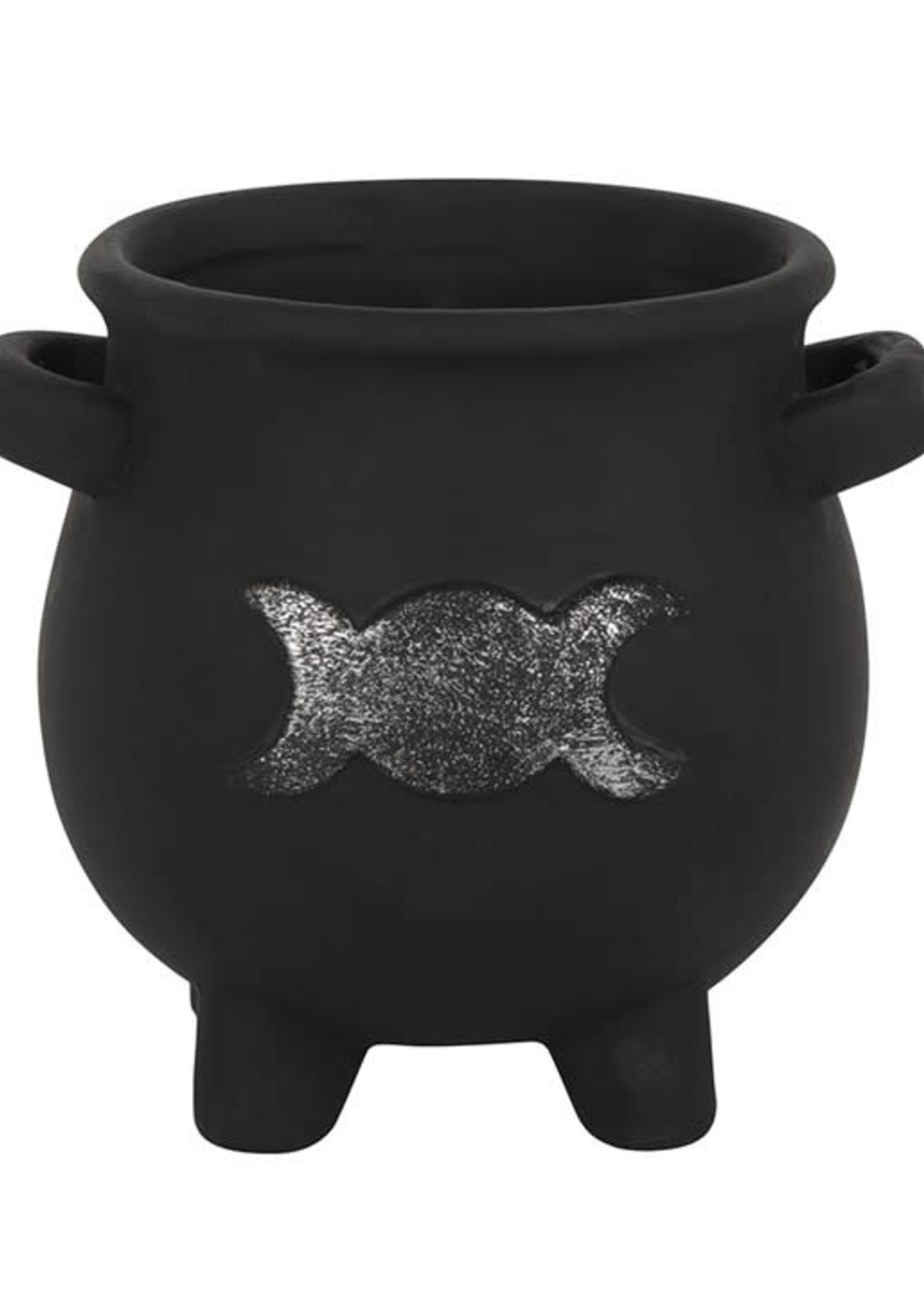 Terracotta Triple Moon Cauldron Plant Pot