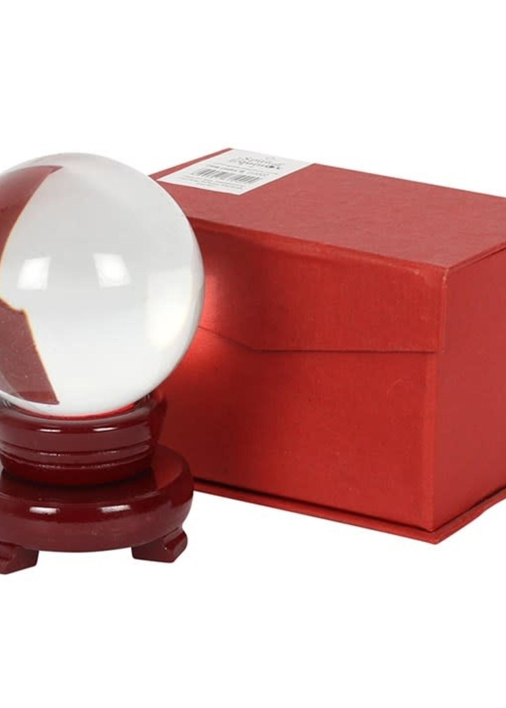 8cm Crystal Ball with wooden Base