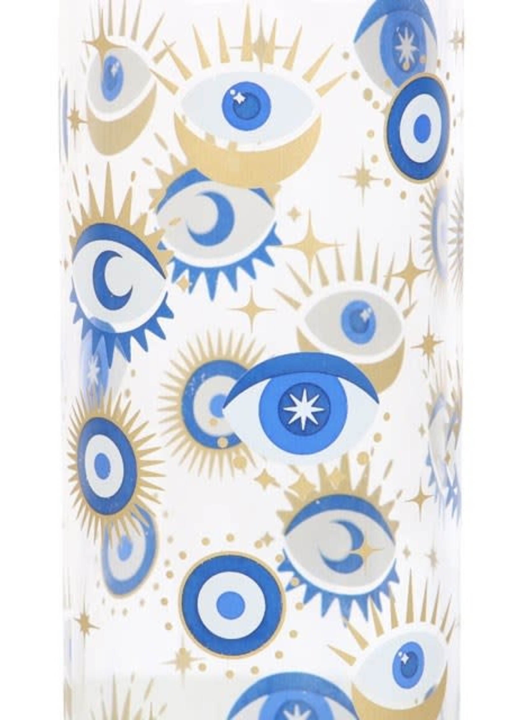Evil Eye Reusable Glass Water Bottle
