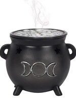Triple Moon Cauldron Incense Cone Burner