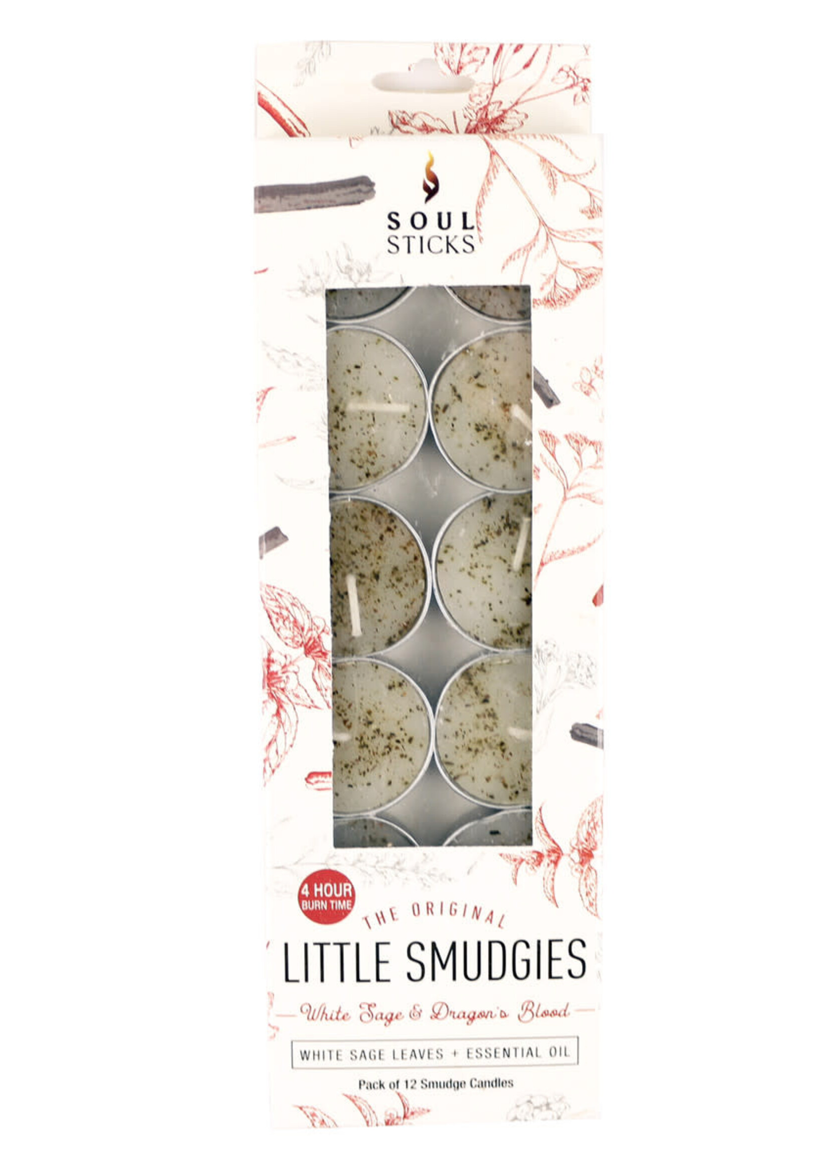 White Sage & Dragons Blood Little Smudge Candles