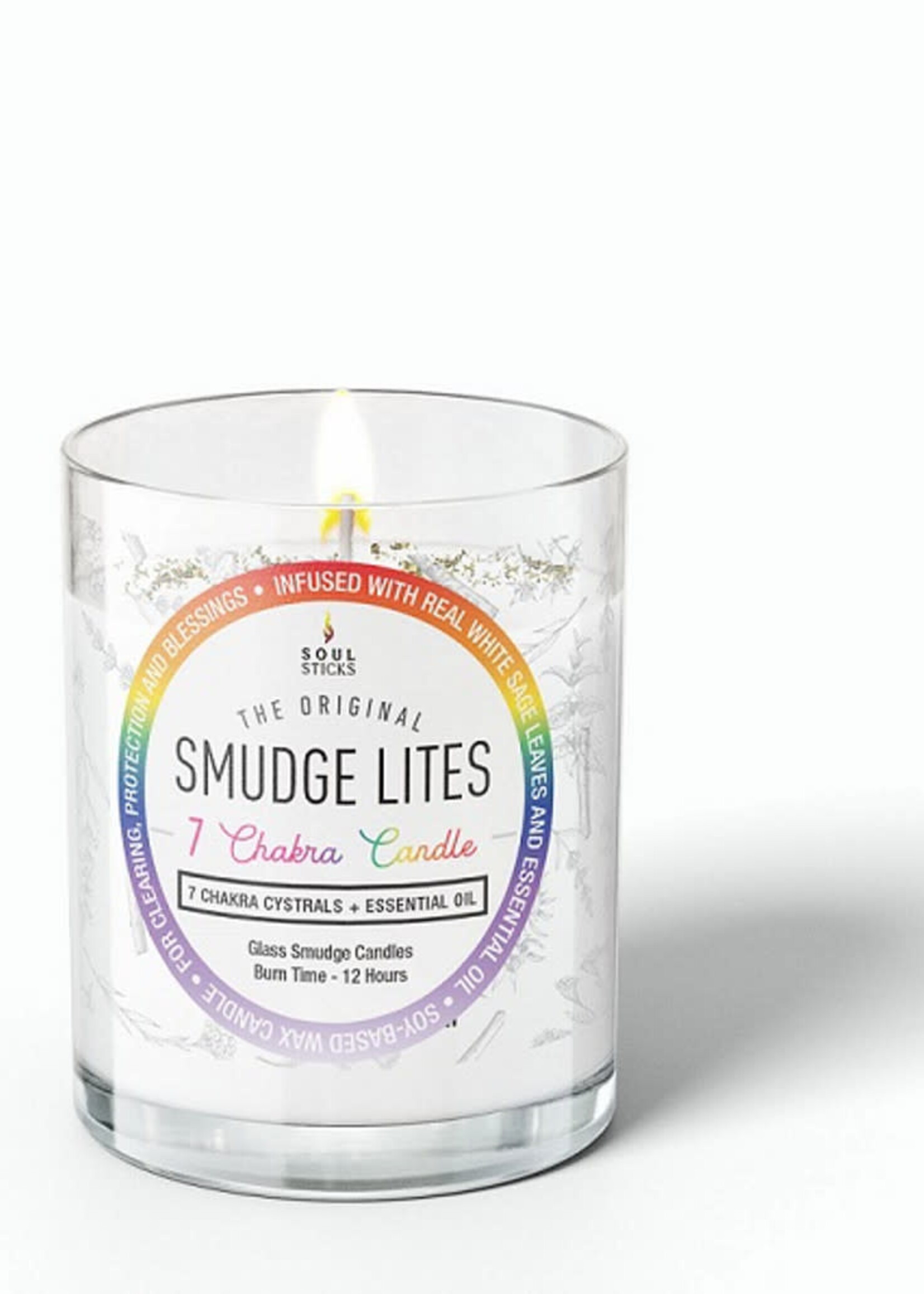 7 Chakra Votive Smudge Candle