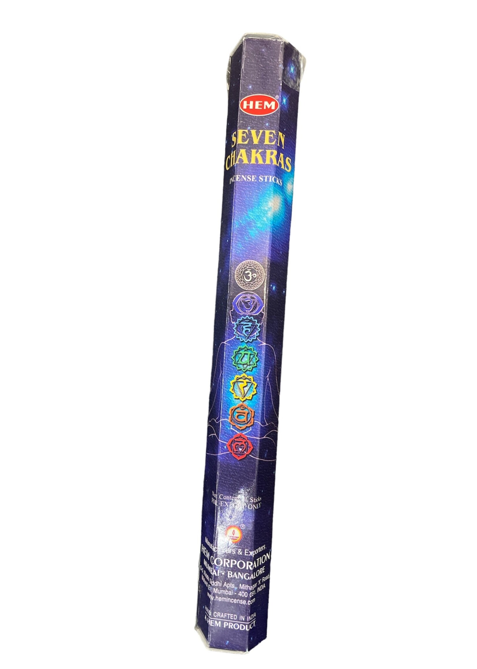 Seven Chakra Incense 20 stick