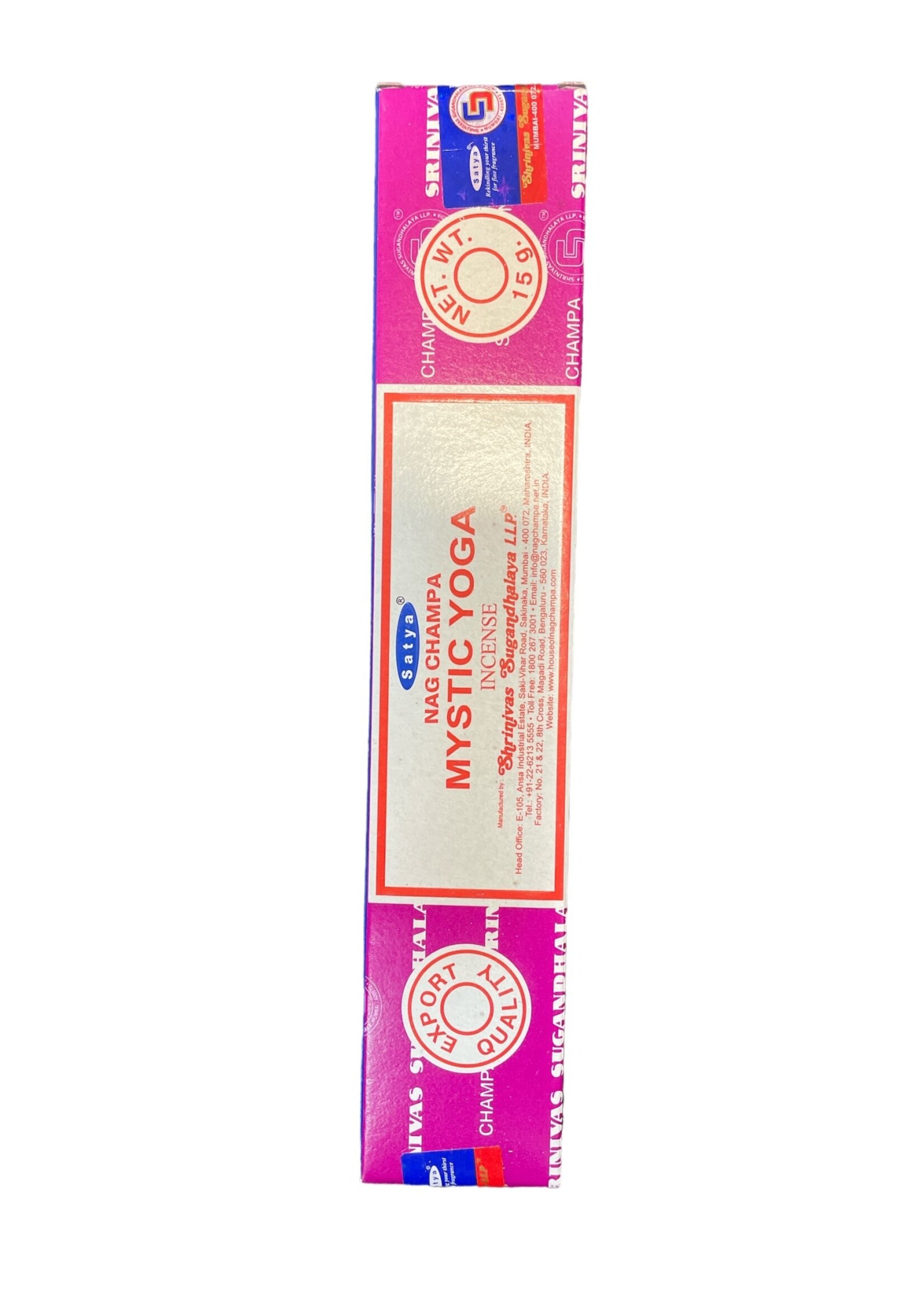 Mystic Yoga Incense - Satya