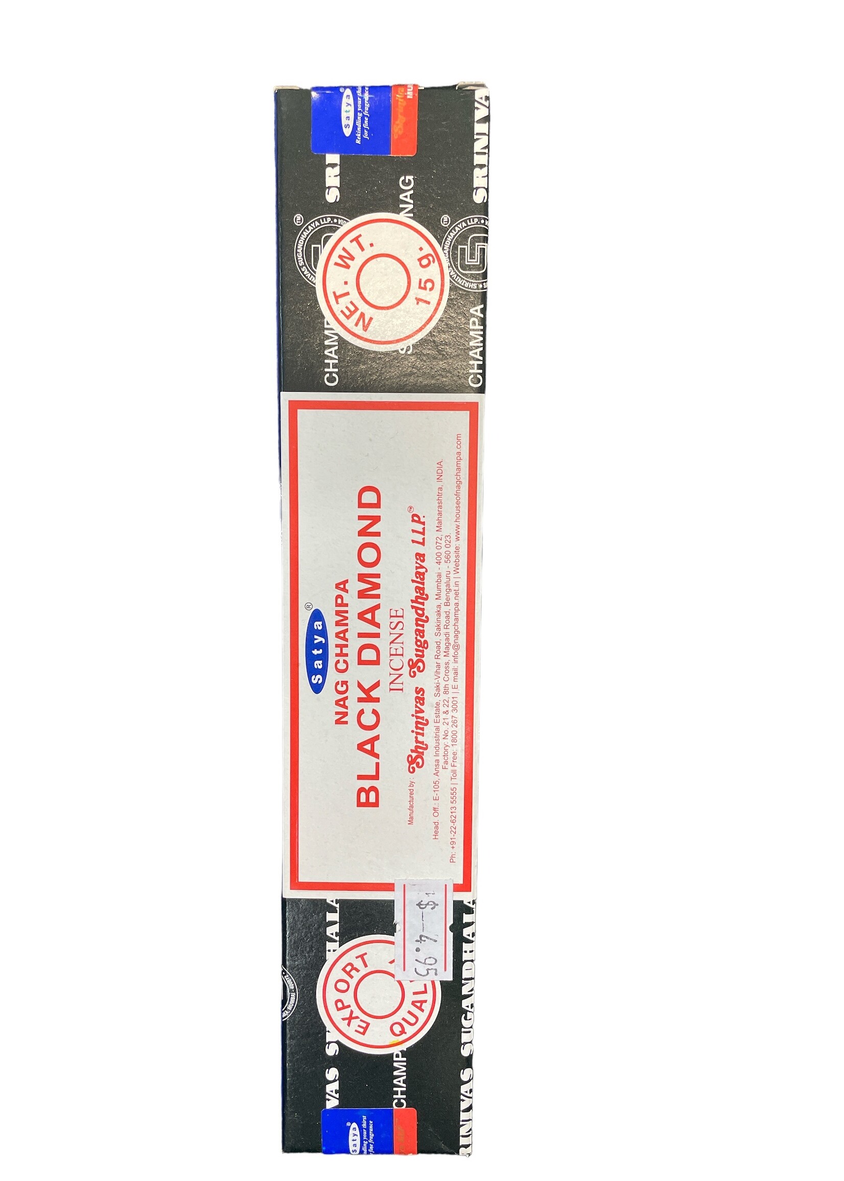 Nag Champa Black Diamond Inense - Satya