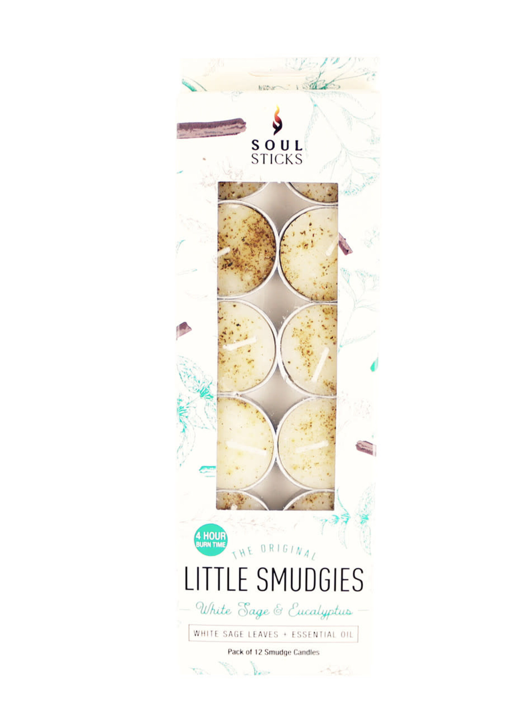 White Sage and Eucalyptus Little Smudgies Candles