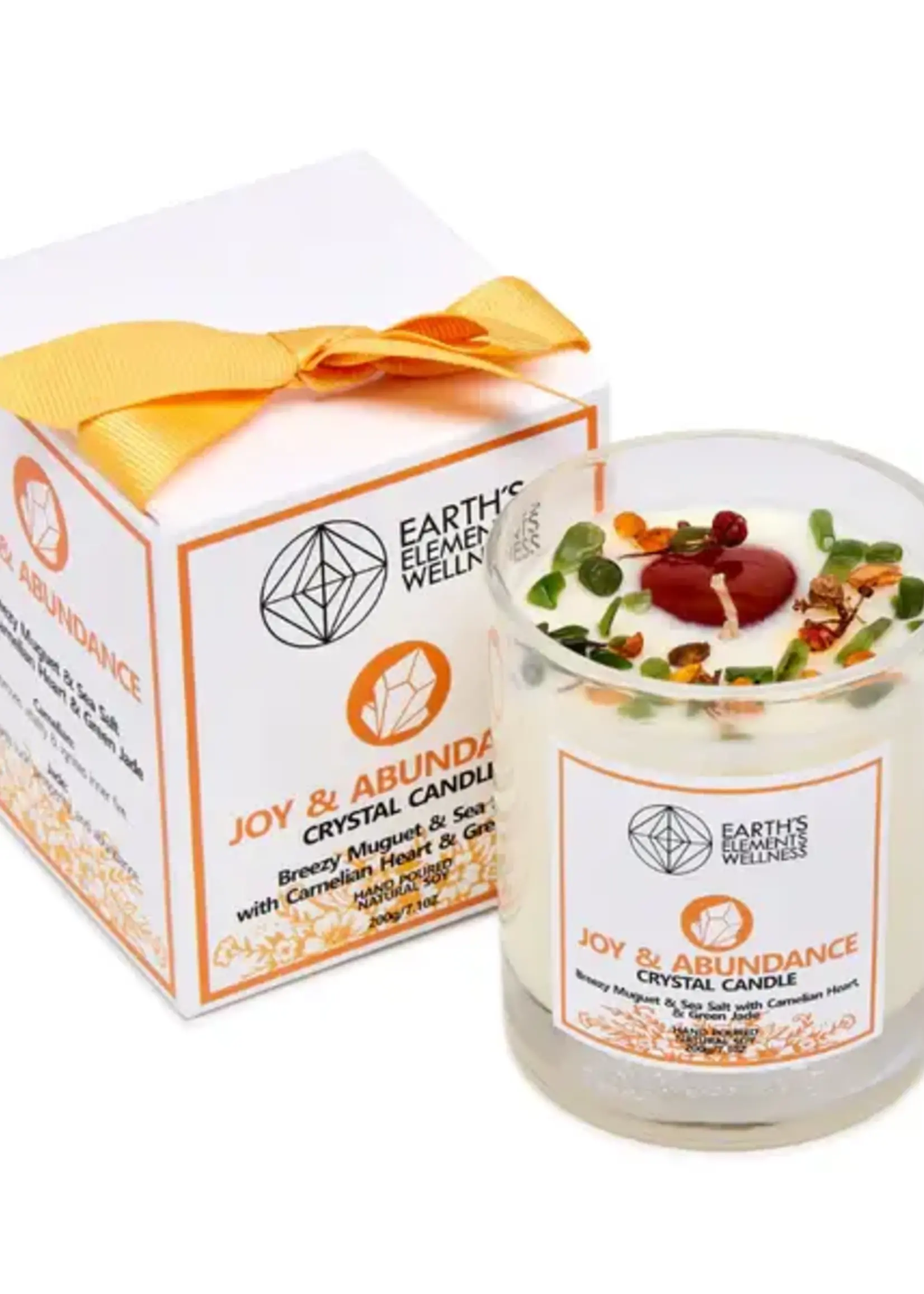 Joy and Abundance Aromatic Crystal Candle