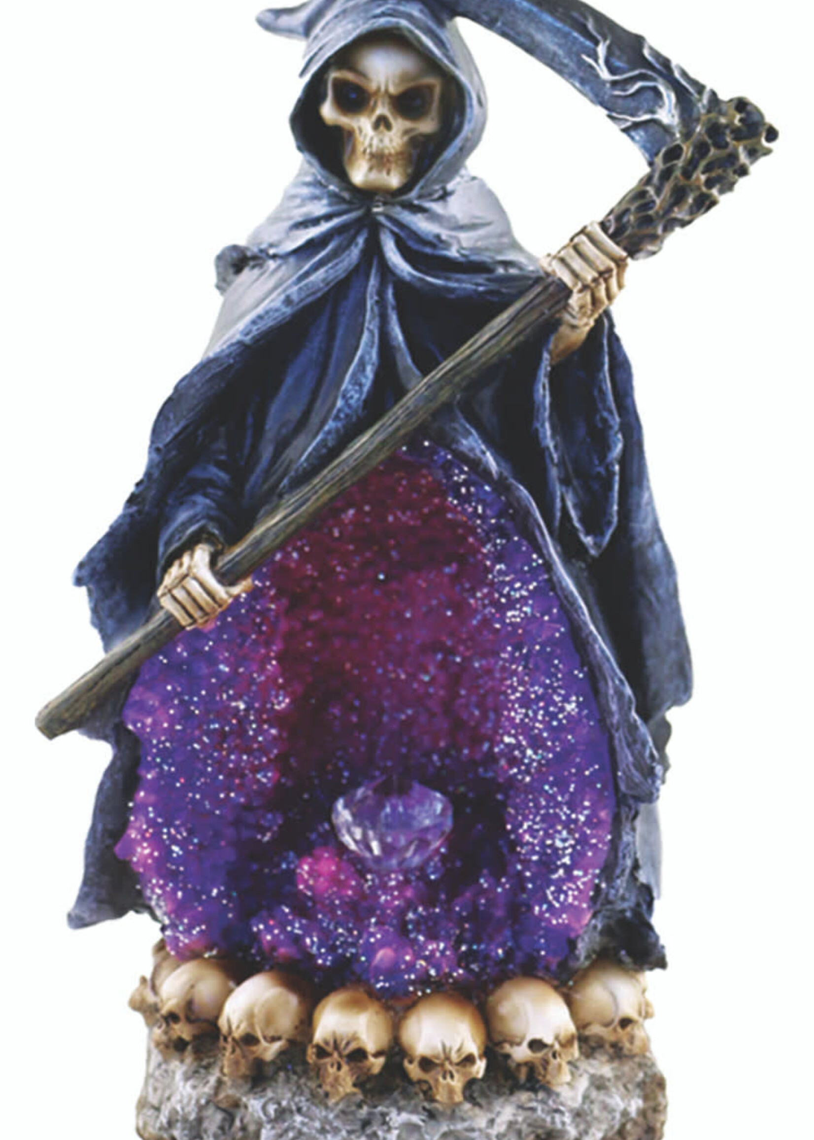 Grim Reaper Back Flow Burner with Light - Purple