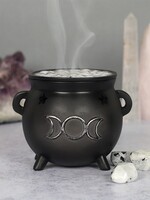 Triple Moon Cauldron Incense cone burner