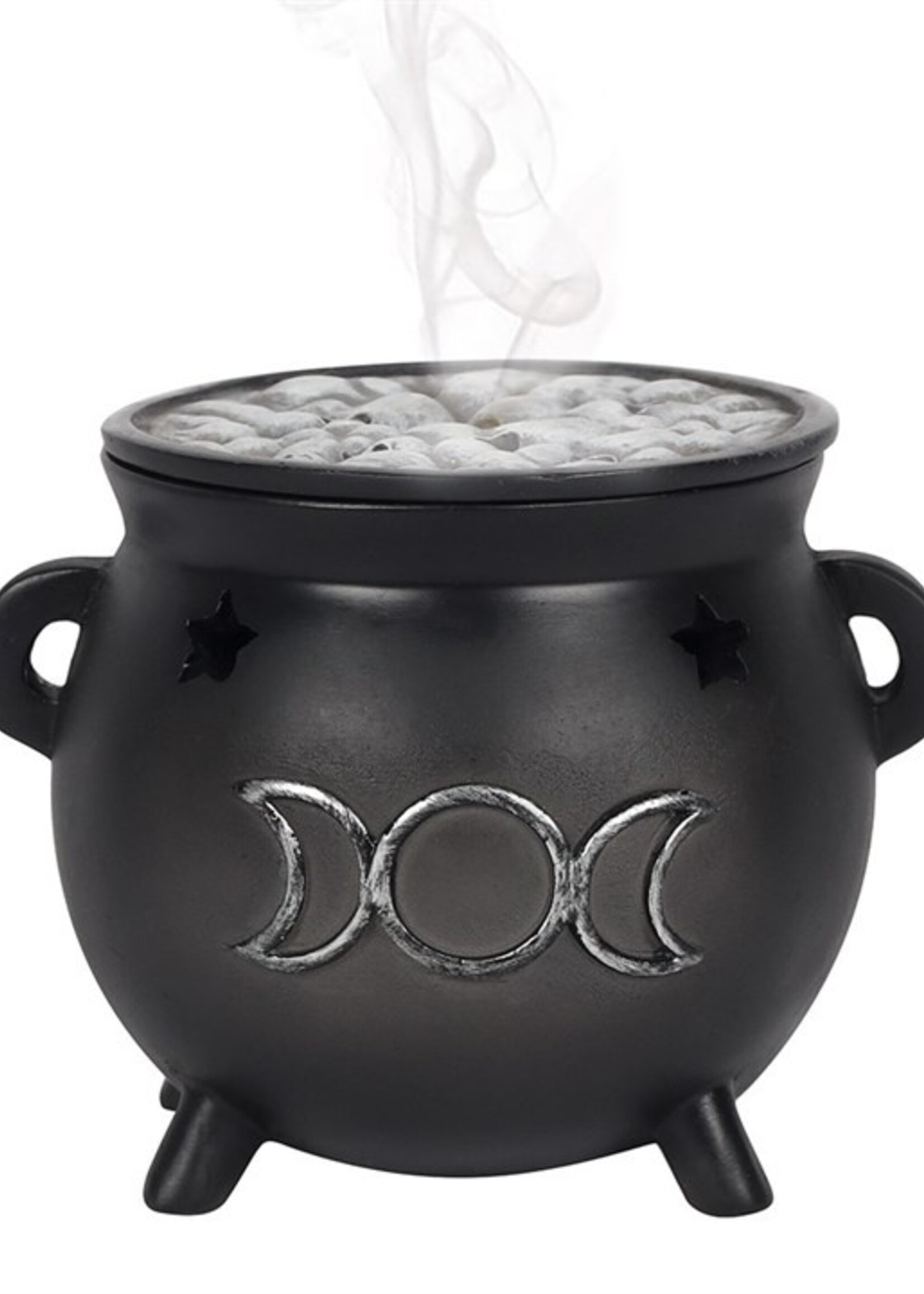 Triple Moon Cauldron Incense cone burner