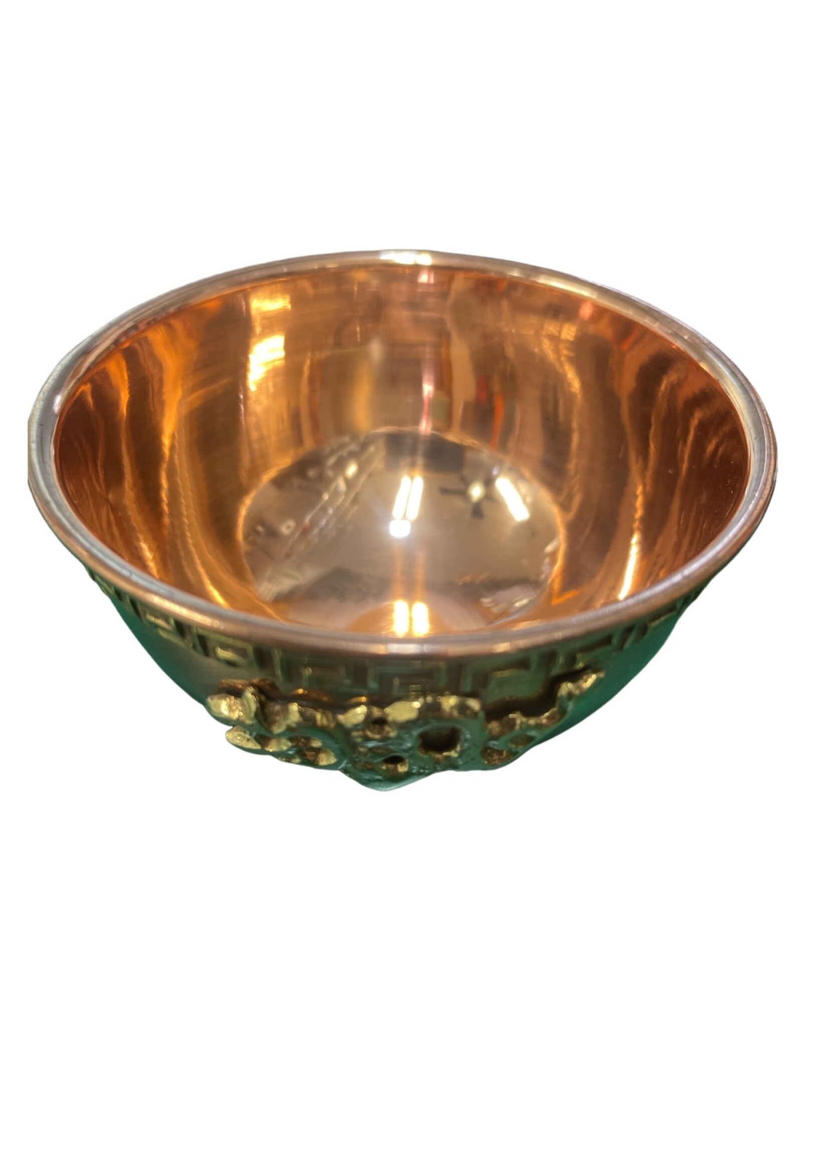 Dragon Offering Bowl  Copper