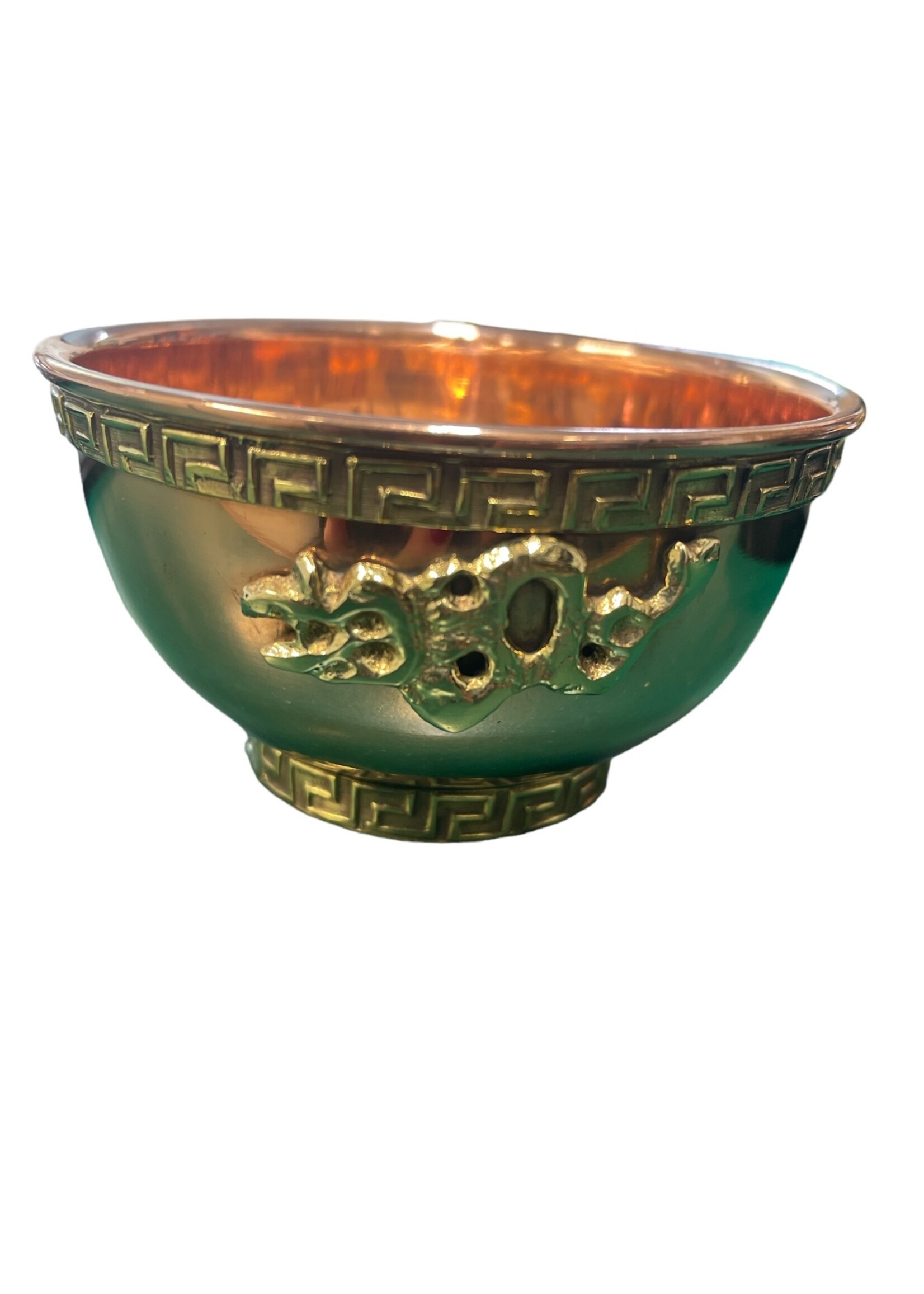 Dragon Offering Bowl  Copper