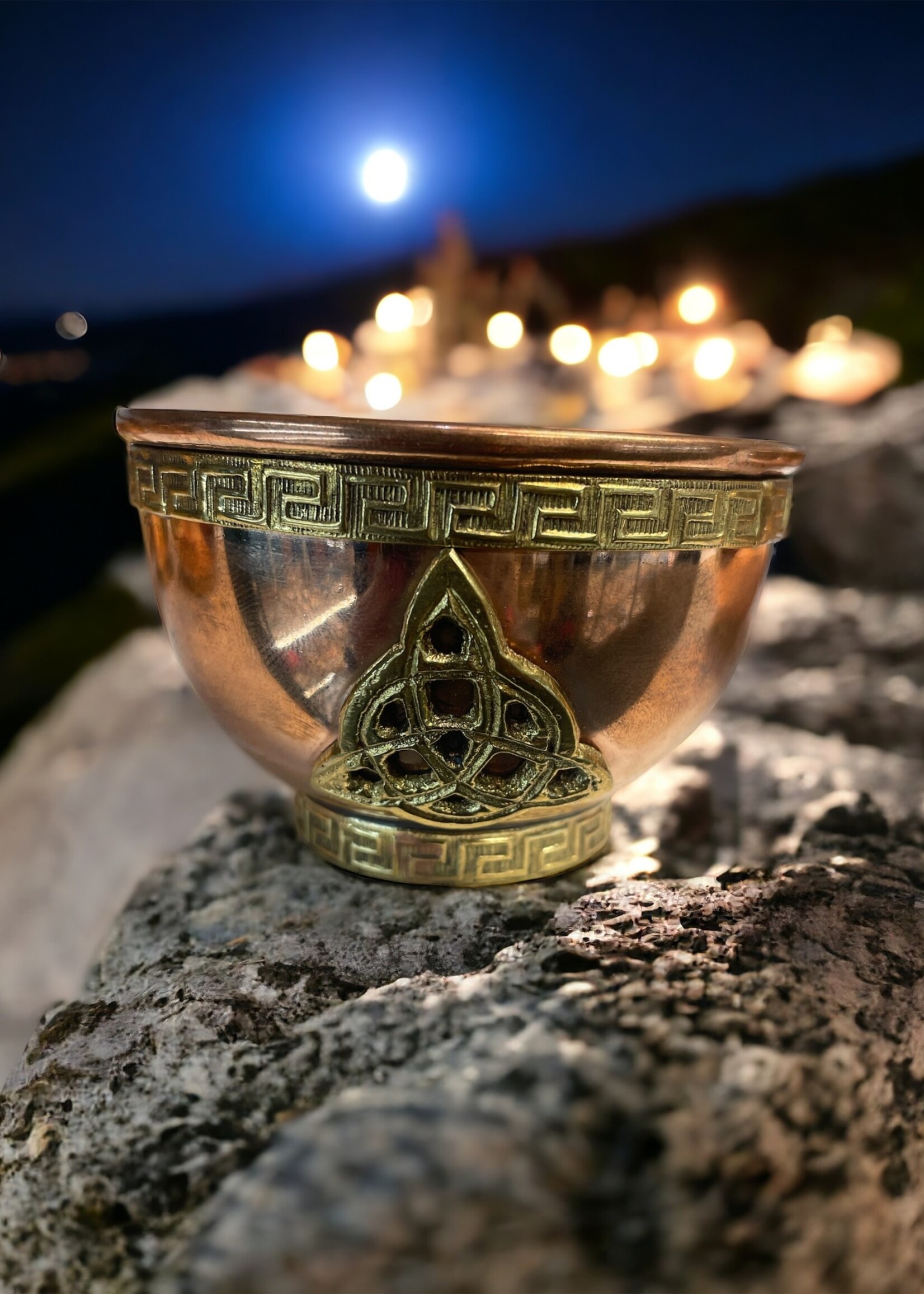 Triquetra Copper Offering Bowl