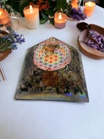 Orgonite Pyramid with Tourmaline Crystals