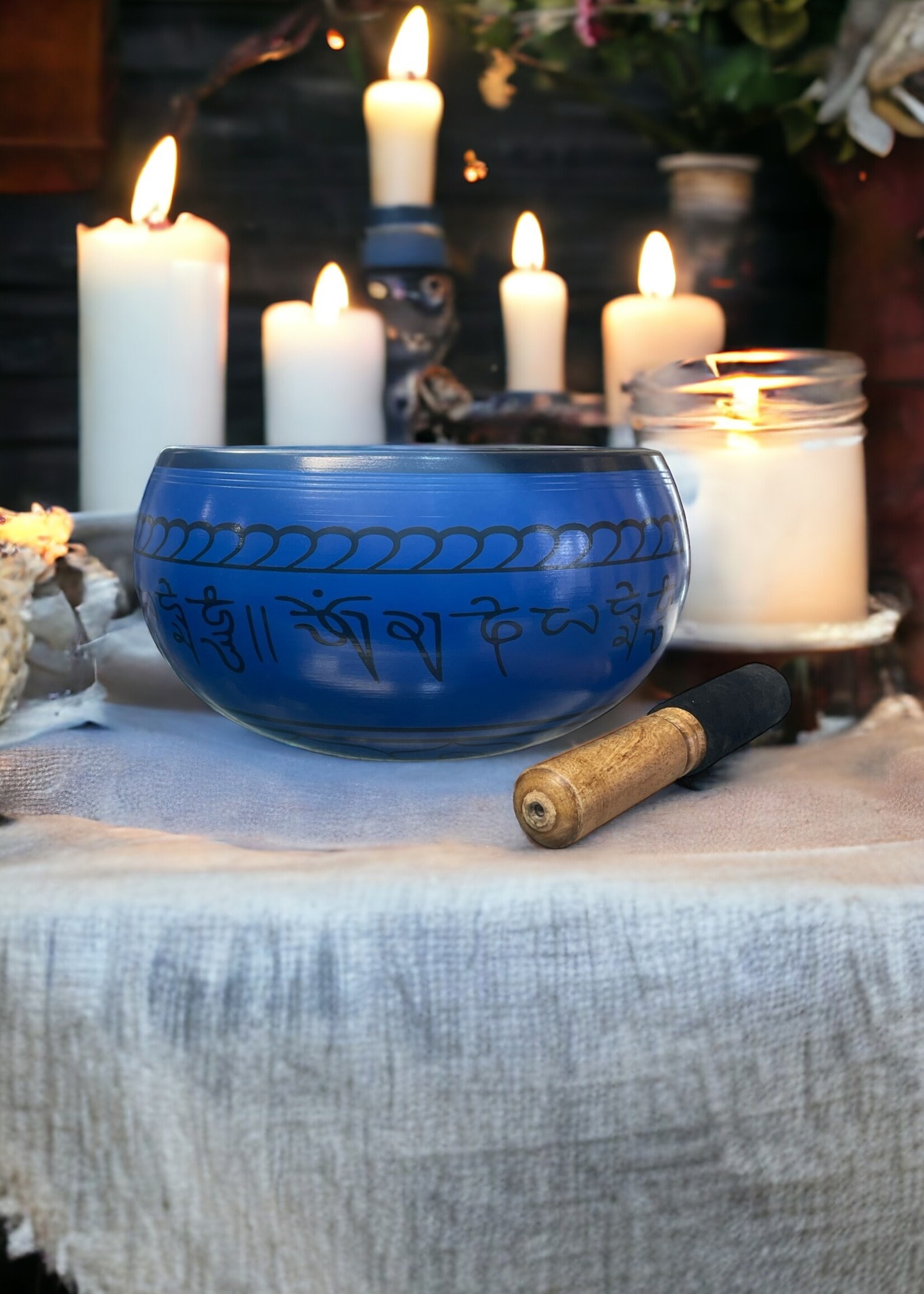 Singing Bowl Blue w/ Striker