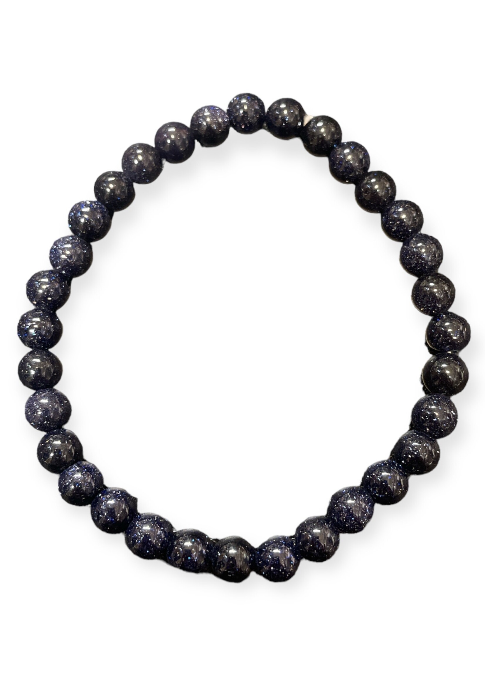 Blue Sandstone Bracelet 4mm