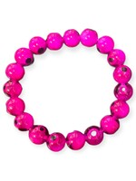 Evil Eye Bracelet Dark Pink