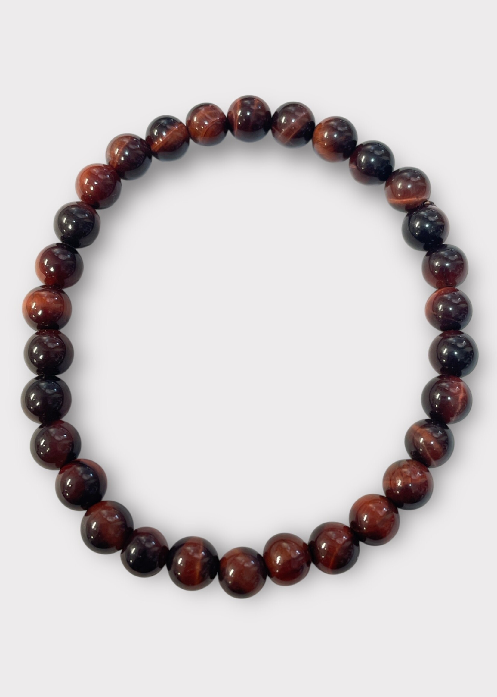 Red Tigers Eye Bracelet 6 mm