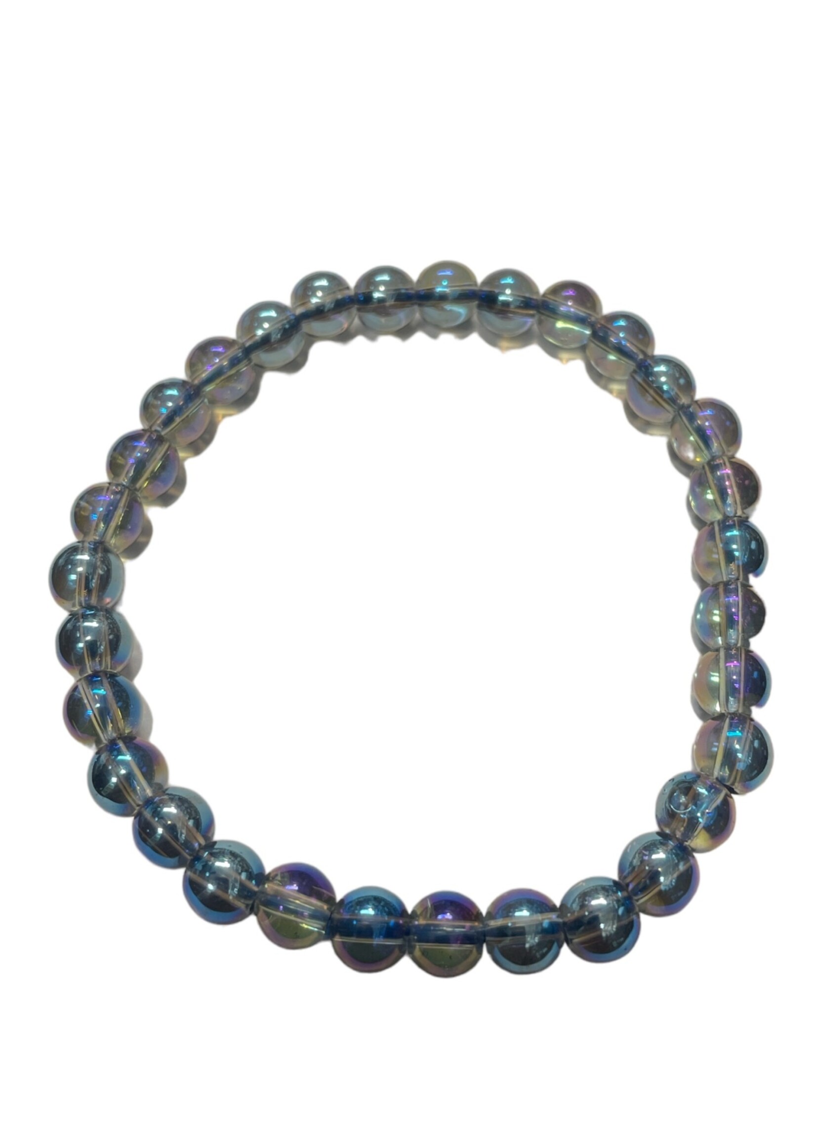 Blue Aqura Quartz Bracelet 6mm