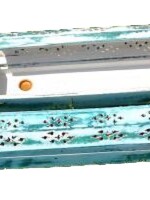 White Wash Green Wood Incense Box Burner