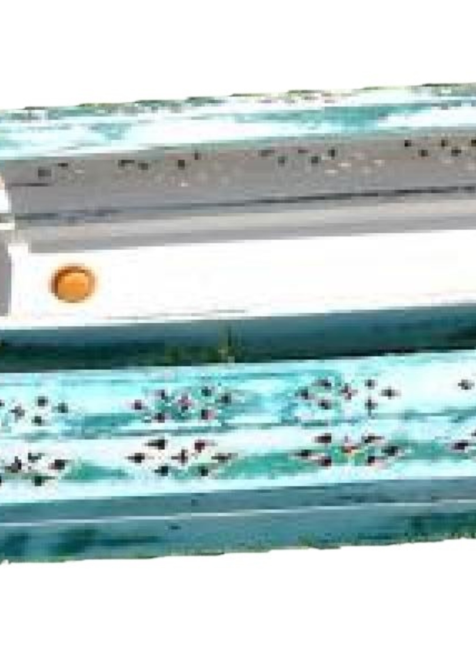 White Wash Green Wood Incense Box Burner