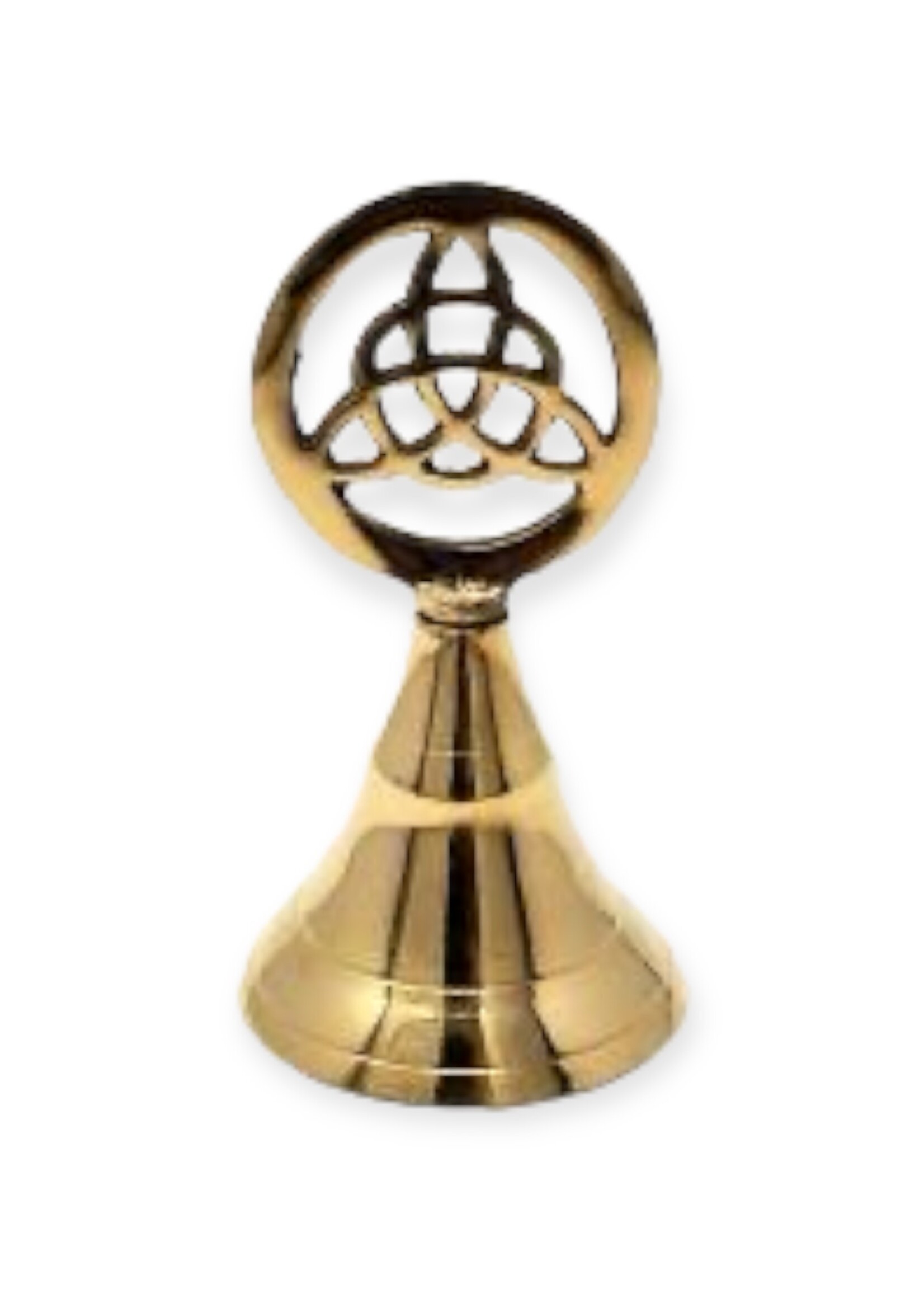 Triquetra brass bell