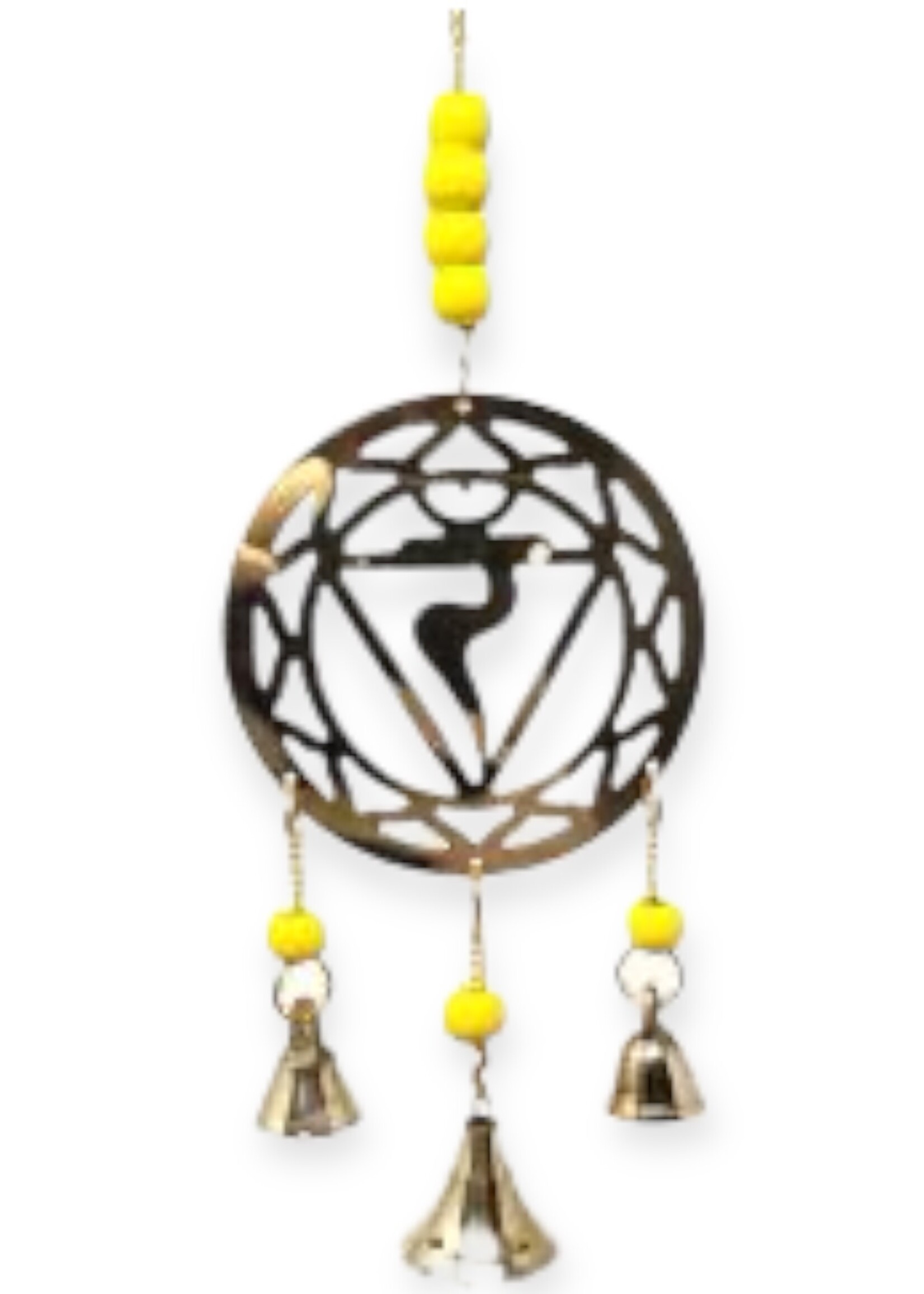 Solar Chakra Brass Windchime