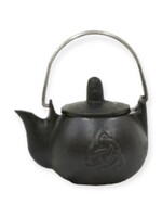 Triquetra Cast Iron Kettle shape Cauldron with Lid