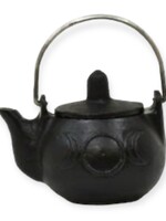 Triple Moon Cast Iron Kettle shape Cauldron with Lid