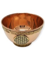 Flower of Life Symbol Copper Offering Bowl